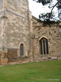 Biggleswade - St Andrew. West tower from the south-west.