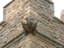 Biddenham, St James. Tower gargoyle. Biddenham, St James. Tower gargoyle.