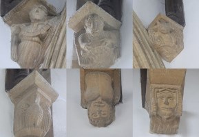 Felmersham - St Mary. Roof corbels.