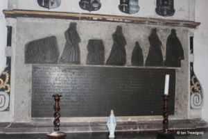 Lower Gravenhurst - St Mary. Chancel monument detail.