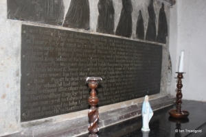 Lower Gravenhurst - St Mary. Chancel monument detail.