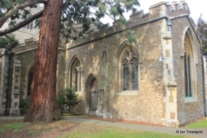 Great Barford - All Saints. Chancel from the south-east.