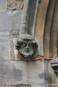 Great Barford - All Saints. South door corbel.