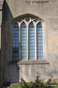 Harlington - St Mary. South aisle, eastern window.