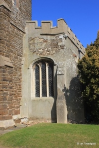 Harlington - St Mary. South aisle, west window.
