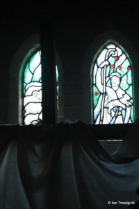 Heath & Reach - St Leonard. Porch window internal.