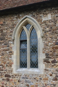 Higham Gobion - St Margaret. South side, middle window.