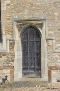 Houghton Conquest - All Saints. Chancel, priest's doorway. Houghton Conquest - All Saints. Chancel, priest's doorway.