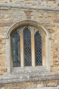 Houghton Conquest - All Saints. South porch east window. Houghton Conquest - All Saints. South porch east window.