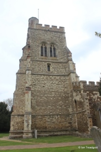 Henlow - St Mary. Tower from the south.