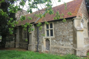 Hulcote - St Nicholas. Chancel and nave from the south.
