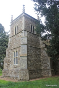 Hulcote - St Nicholas. Tower from the south-west.