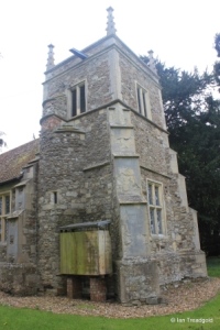 Hulcote - St Nicholas. Tower from the north-west.
