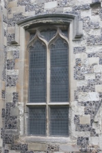Houghton Regis - All Saints. Chancel south-west window. Houghton Regis - All Saints. Chancel south-west window.