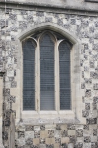Houghton Regis - All Saints. South aisle, central window. Houghton Regis - All Saints. South aisle, central window.