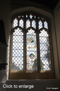 Flitton - St John the Baptist. South aisle east window internal.