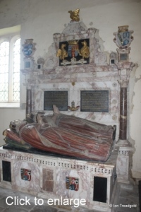 Flitton - de Grey Mausoleum. Henry de Grey, 6th Earl of Kent, Mary Cotton.