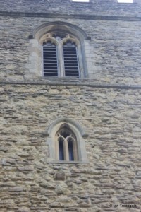 All Saints, Kempston. Belfry lights.