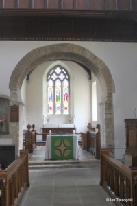 All Saints, Kempston. Font.