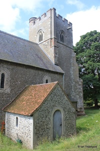 Kensworth, St Mary. Tower from the north-east.
