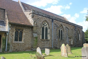 Langford, St Andrew. North aisle from the north-east.