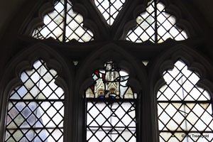 Langford, St Andrew. Lady chapel, east window internal.