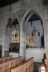 Luton - St Mary. Wenlock Chapel double arch.