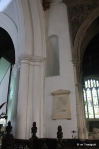 Luton - St Mary. Rood gallery opening.