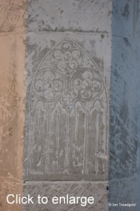 Leighton Buzzard - All Saints. Graffiti.