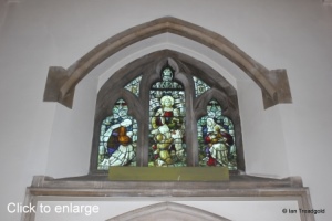 Linslade - St Barnabas. North aisle stained glass.