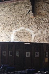 Maulden - St Mary. Blocked north doorway internal.