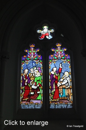 Maulden - St Mary. Chancel, south window internal.