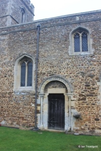 Little Barford - St Denys. Doorway from the south.