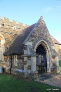 Millbrook - St Michael and All Angels. South porch. Millbrook - St Michael and All Angels. South porch.