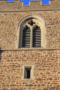 Millbrook - St Michael and All Angels. Belfry window. Millbrook - St Michael and All Angels. Belfry window.