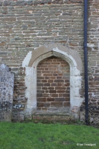 Millbrook - St Michael and All Angels. Blocked north doorway. Millbrook - St Michael and All Angels. Blocked north doorway.