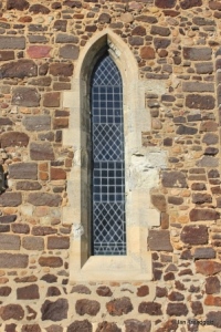 Meppershall - St Mary. Chancel, south lancet window.