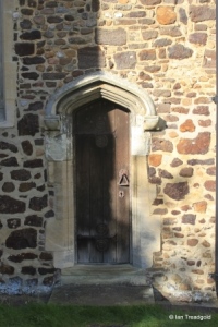 Meppershall - St Mary. Chancel, priest's door.