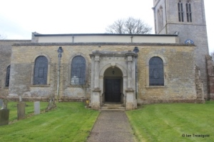 Melchbourne, St Mary Magdalene. North aisle & porch.