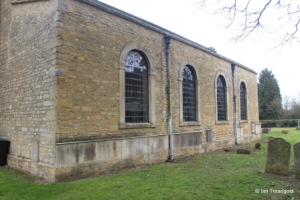 Melchbourne, St Mary Magdalene. South aisle from the south-west.
