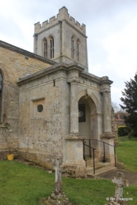 Melchbourne, St Mary Magdalene. North porch.