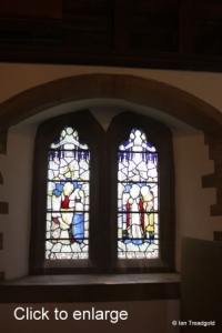 Moggerhanger - St John. South aisle, western window internal.