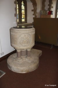 Moggerhanger - St John. Font. Moggerhanger - St John. Font.
