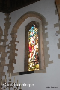 Moggerhanger - St John. Chancel windows internal.
