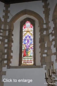 Moggerhanger - St John. Chancel windows internal.