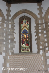 Moggerhanger - St John. Chancel windows internal.