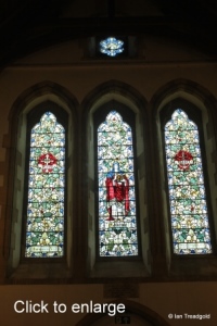 Moggerhanger - St John. South aisle, west window internal.
