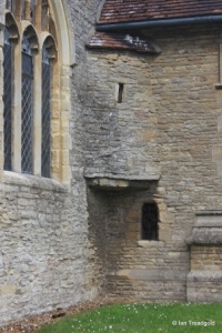 Oakley - St Mary. Chancel, rood stair.