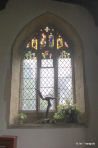 Oakley - St Mary. South aisle, east window internal.
