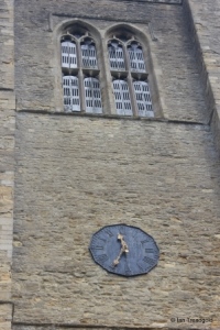 Odell - All Saints. Tower, belfry lights and clock. Odell - All Saints. Tower, belfry lights and clock.